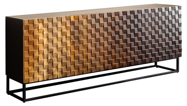 Komoda SHADES 3D 180 CM vícebarevná masiv mango Nábytek | Úložné prostory | Komody | Nízké