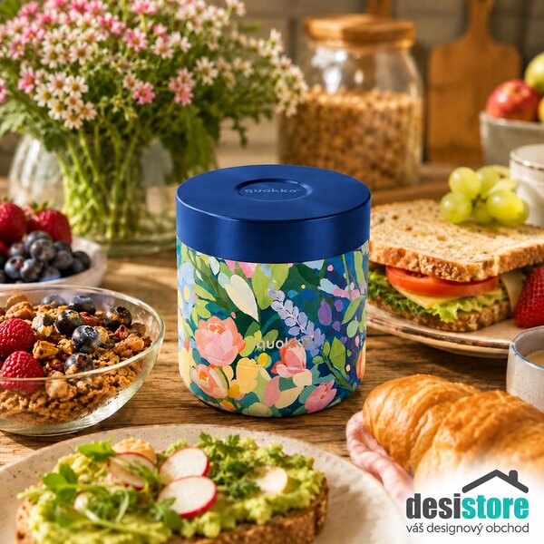 Termonádoba na jídlo Whim, 600ml, Quokka, floral party