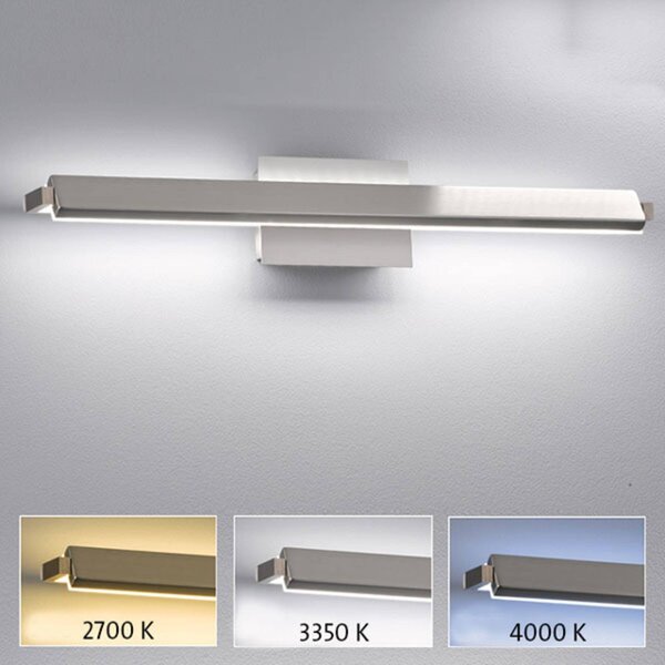 FISCHER & HONSEL Nástěnné svítidlo LED Pare TW, stmívač, 3 barvy světla 60cm, stmívatelný, Hliník / šedá / zinek, Obývací pokoj / jídelna, kov, Moderní