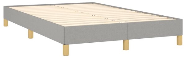 Box spring postel s matrací světle šedá 120x190 cm textil 3269758