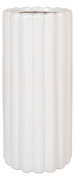 Bílá keramická váza Etalve 11x25 cm