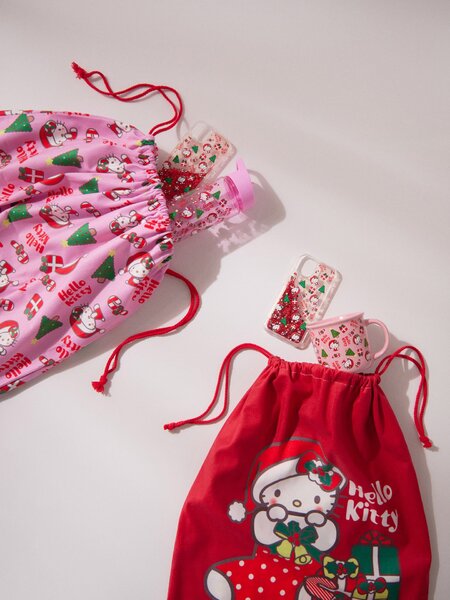 Sinsay - Textilní dárková taška Hello Kitty - růžová