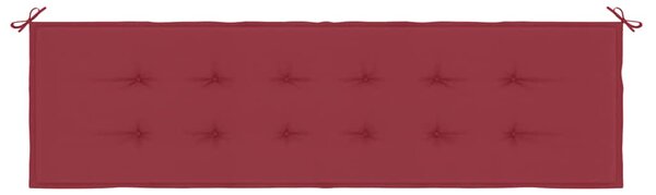 Poduška na zahradní lavici vínová 180x50x3 cm oxfordská látka 314092