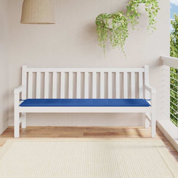Poduška na zahradní lavici královsky modrá 180x50x3 cm oxford 314093