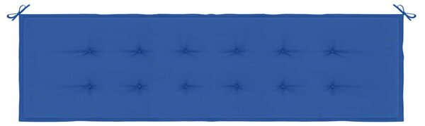 Poduška na zahradní lavici královsky modrá 180x50x3 cm oxford 314093