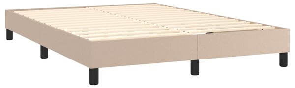 Box spring postel s matrací cappuccino 140x200 cm umělá kůže 3141010