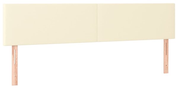 Box spring postel s matrací krémová 160x200 cm umělá kůže 3141013