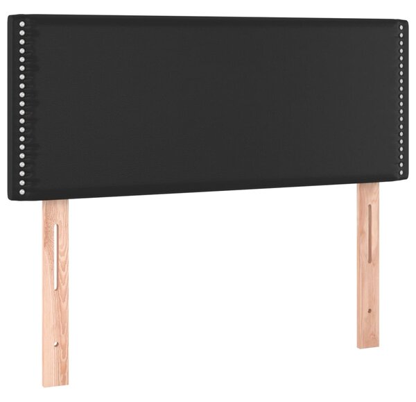 Box spring postel s matrací černá 90x190 cm umělá kůže 3141035