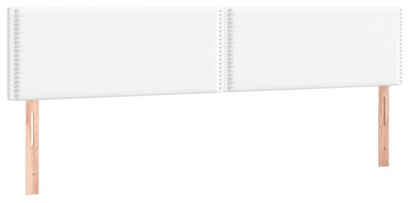 Box spring postel s matrací bílá 200x200 cm umělá kůže 3141084