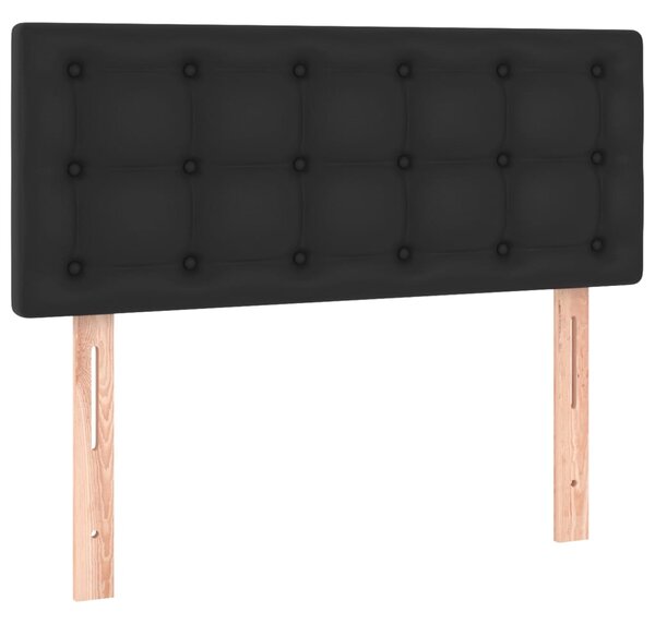 Box spring postel s matrací černá 90x190 cm umělá kůže 3141095