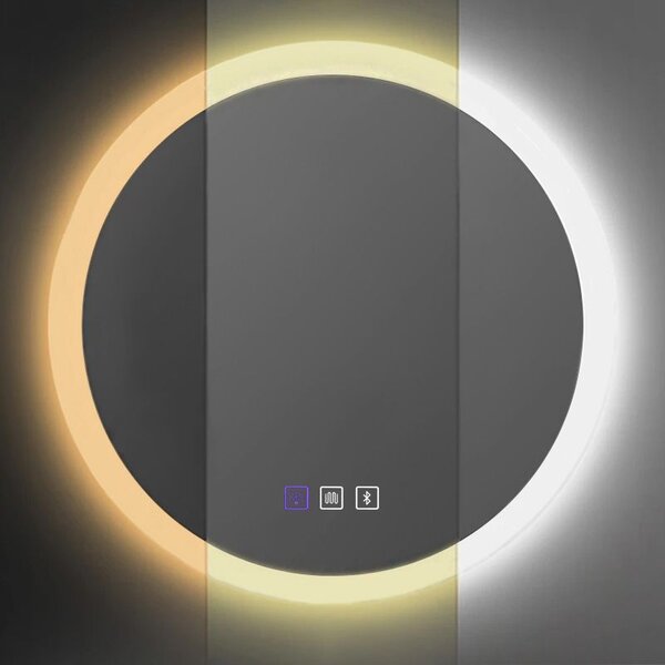 Rea Rea, Zrcadlo LED BLUETOOTH FFJ 60cm, HOM-06501