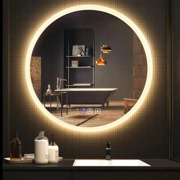 Rea Rea, Zrcadlo LED BLUETOOTH FFJ 60cm, HOM-06501