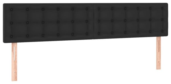Box spring postel s matrací černá 160x200 cm umělá kůže 3141131