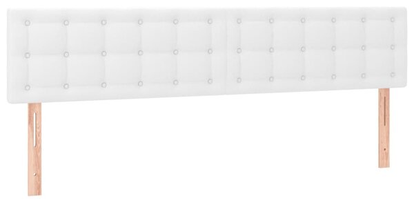 Box spring postel s matrací bílá 200x200 cm umělá kůže 3141144