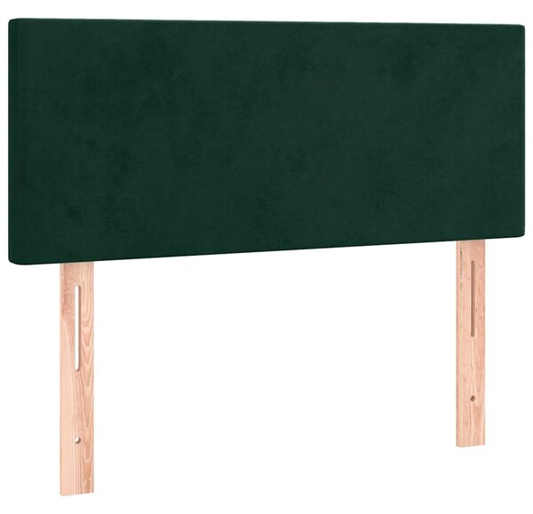 Box spring postel s matrací tmavě zelená 80 x 200 cm samet 3141152