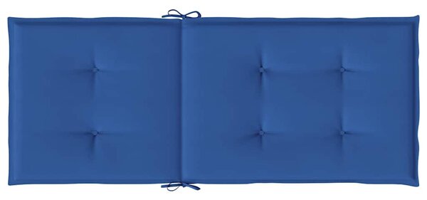 Podušky na židli vysoké opěradlo 2ks královsky modré 120x50x3cm 314116