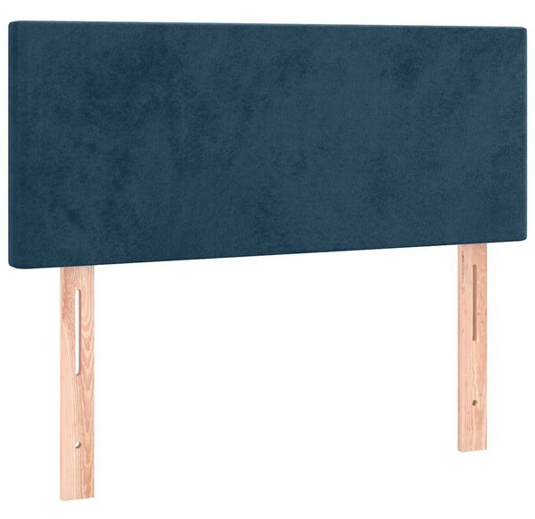 Box spring postel s matrací tmavě modrá 120 x 200 cm samet 3141177