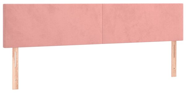 Box spring postel s matrací růžová 160x200 cm samet 3141196