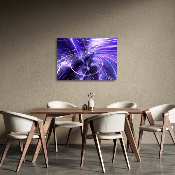 Skleněný obraz technické abstrakce (70x50 cm)