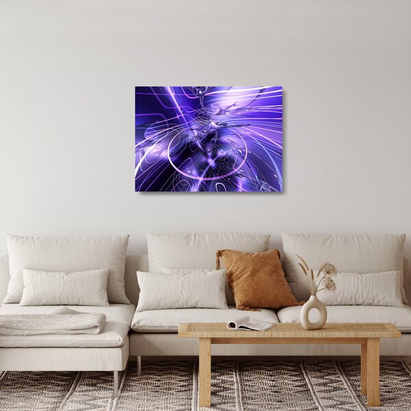 Skleněný obraz technické abstrakce (70x50 cm)