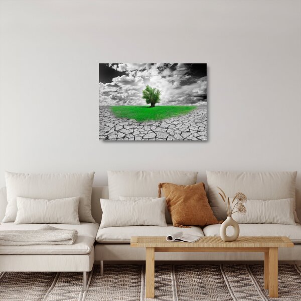 Skleněný obraz - Kus přírody ve městě (70x50 cm)