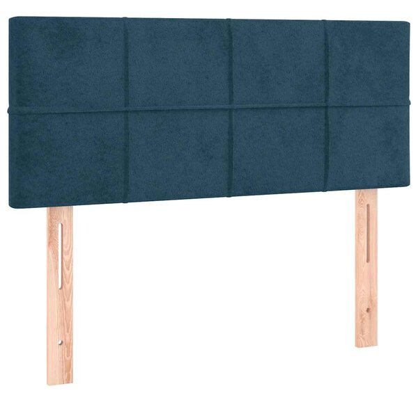 Box spring postel s matrací tmavě modrá 120 x 200 cm samet 3141297