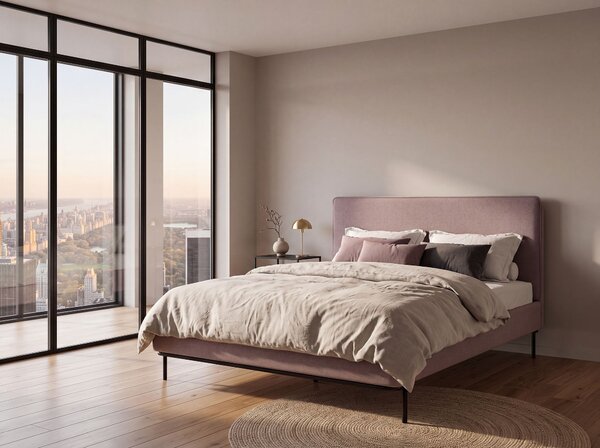 Postel Tkanina CORIO 140 x 200 cm Taupe