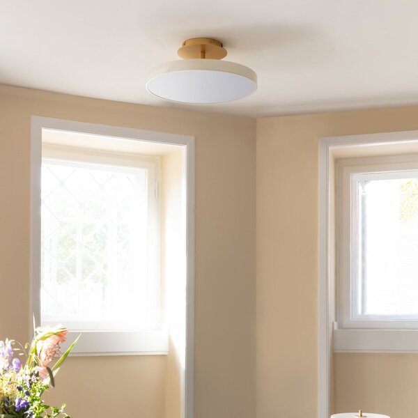 Stropní Lampa UMAGE, Asteria UP PLUS, stmívatelné, Béžová, Obývací pokoj, Kov, Design