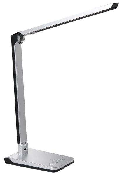 LED stolní lampa PICTOR se stmívačem Stříbrná