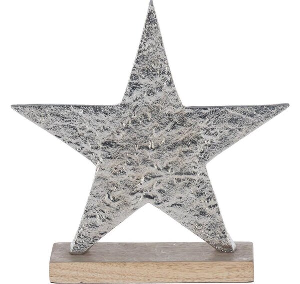 Eglo 427112 - Vánoční dekorace BALIGUIAN 21x20,5 cm hvězda/stříbrná