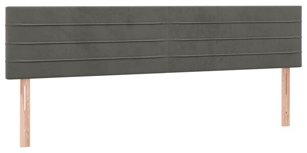 Box spring postel s matrací tmavě šedá 160x200 cm samet 3141372