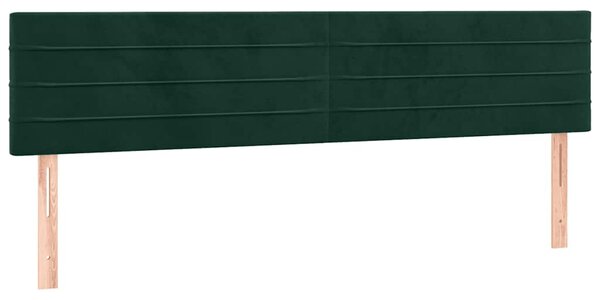 Box spring postel s matrací tmavě zelená 160x200 cm samet 3141374