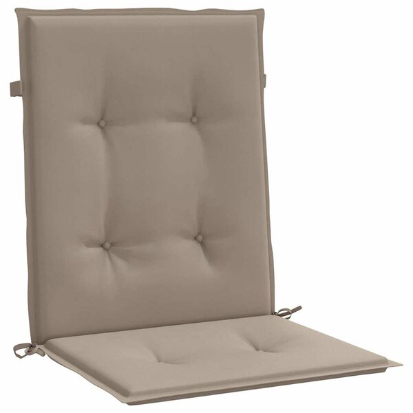 Podušky na židli nízké opěradlo 6 ks taupe 100x50x3 cm oxford 314139