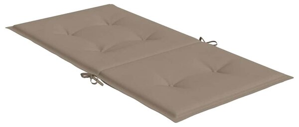 Podušky na židli nízké opěradlo 6 ks taupe 100x50x3 cm oxford 314139
