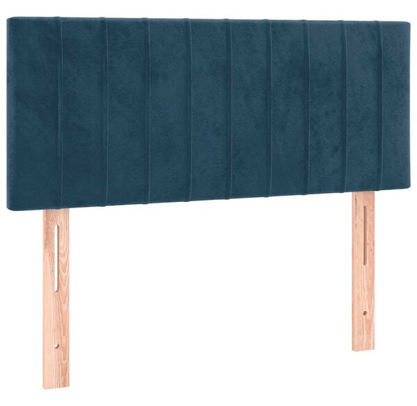 Box spring postel s matrací tmavě modrá 120 x 200 cm samet 3141417