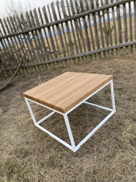 Wudboys Konferenční stůl SQUARE Barva kovu: Bílá, Dřevo: Buk, moderní skandinávský styl