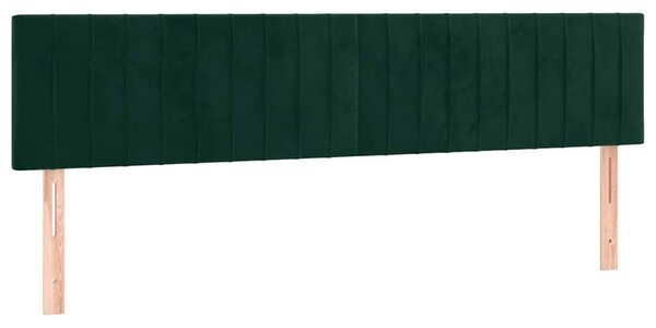 Box spring postel s matrací tmavě zelená 180x200 cm samet 3141440
