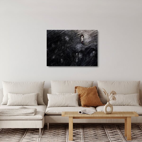 Skleněný obraz - Smutek a odříkání (70x50 cm)