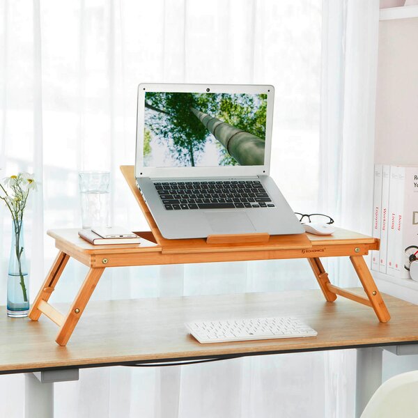 STŮL NA NOTEBOOK, přírodní barvy, světle hnědá, 80-89/35/21-29 cm Boxxx - Online Only psací stoly, Online Only