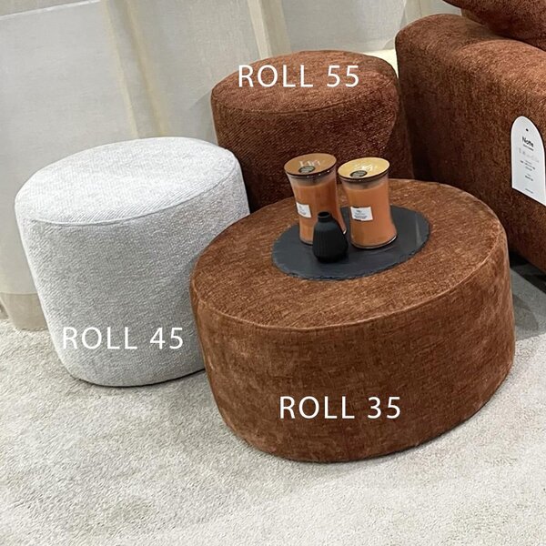 Taburet ROLL 35 | ⌀ 60 cm | kulatý | VÝBĚR TKANIN