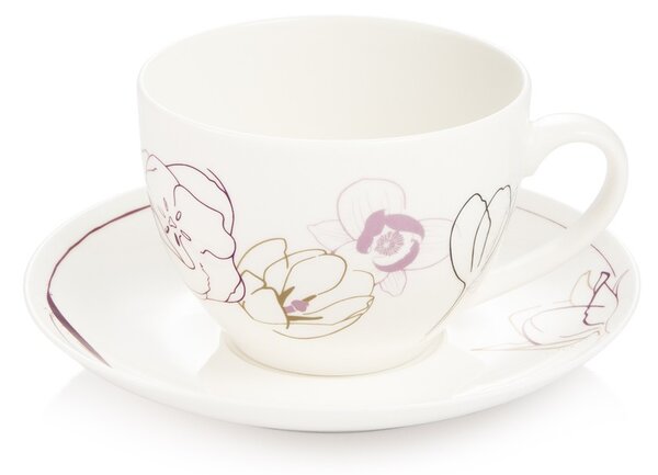 Šálek s podšálkem myCOFFEE, 2 ks, Blossoms