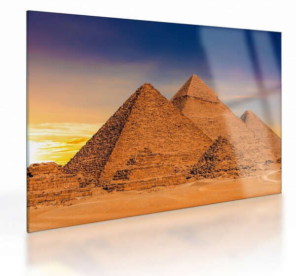 Skleněný obraz - Egyptské pyramidy (70x50 cm)