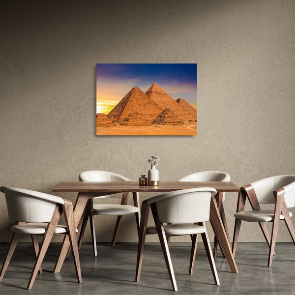 Skleněný obraz - Egyptské pyramidy (70x50 cm)