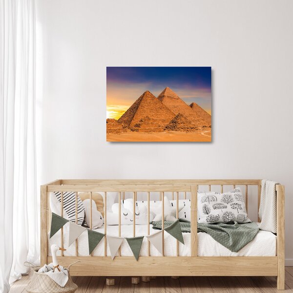 Skleněný obraz - Egyptské pyramidy (70x50 cm)