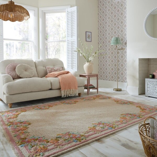 Ručně tkaný vlněný koberec 140x200 cm Elise Floral – Flair Rugs