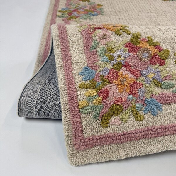 Ručně tkaný vlněný koberec 140x200 cm Elise Floral – Flair Rugs