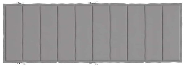 Poduška na lehátko šedá 186x58x4 cm oxfordská látka 314159