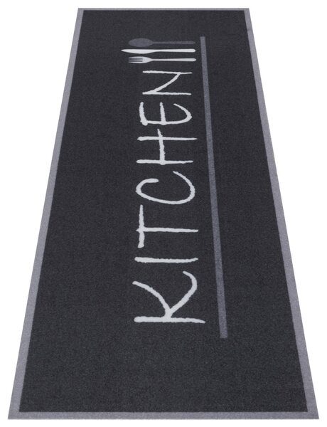 Hanse Home, Běhoun Cook & Clean 105725 Black White, 50x150, šedá, kuchyně