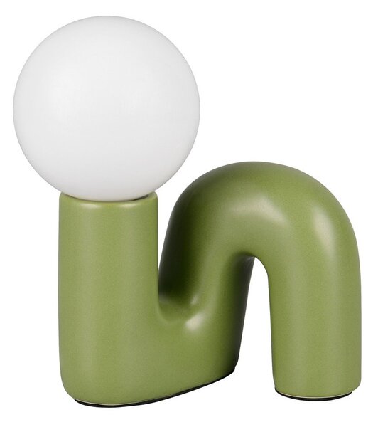 Zelená keramická stolní lampa (výška 21,5 cm) Quinn – Reality