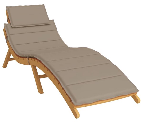 Poduška na lehátko taupe 186x58x4 cm oxfordská látka 314166